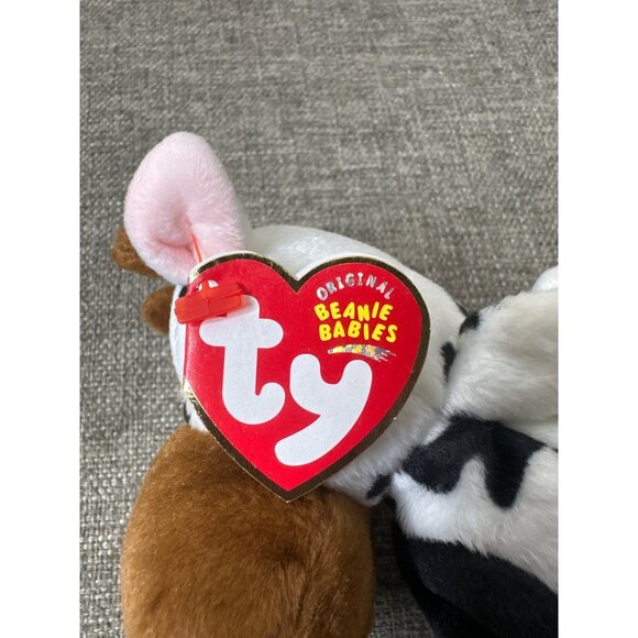 Ty Beanie Babies Tipsy Cow Plush Toy 2003 Retired Collectible - Picture 7 of 9
